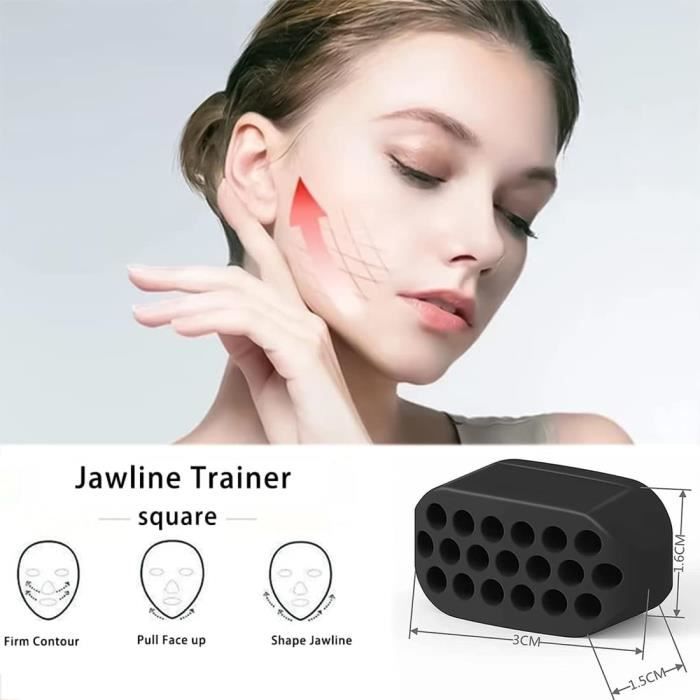 3 Pices Jaw Exerciser, Jawline Exerciser, Machoire Musculation