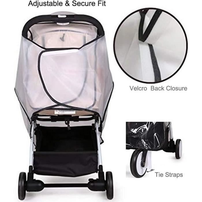 Habillage Pluie Universel Poussette Transparente Housse de Pluie Étanche et  Durable, Protection Pluie et Vent - Cdiscount Puériculture & Eveil bébé