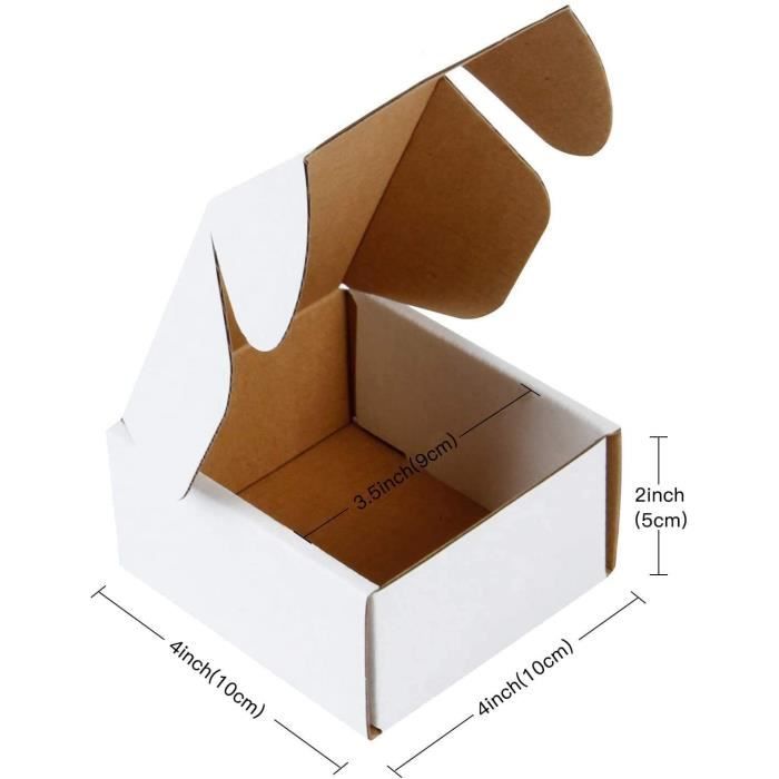 LZYKJGS Carton Emballage Colis, 320x229x76 mm Lot de 20, Boite en Carton,  Petit Carton pour Colis, Expédition Postale, Courrier, Bougies ou Cadeau  (Blanc) : : Fournitures de bureau
