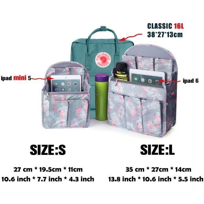 Organisateur De Sac à Dos BeeViuc - Rangement Interne Noir