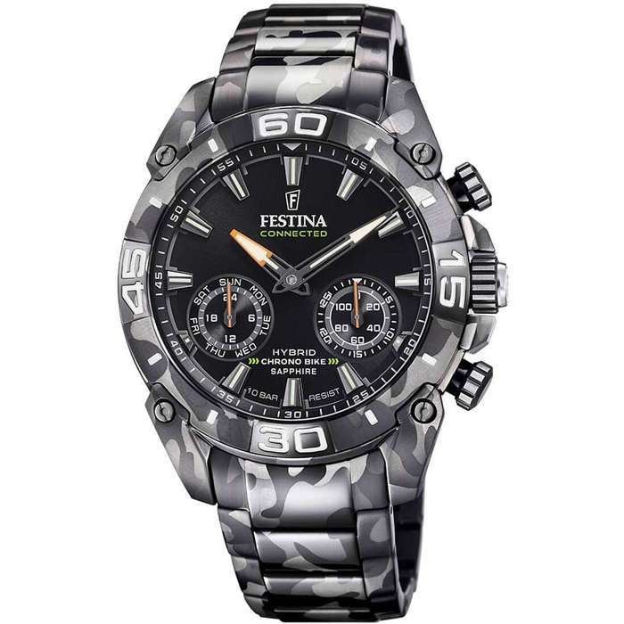 Montre Festina F20545/1 Hybrid Chrono Verre Saphir 45,5