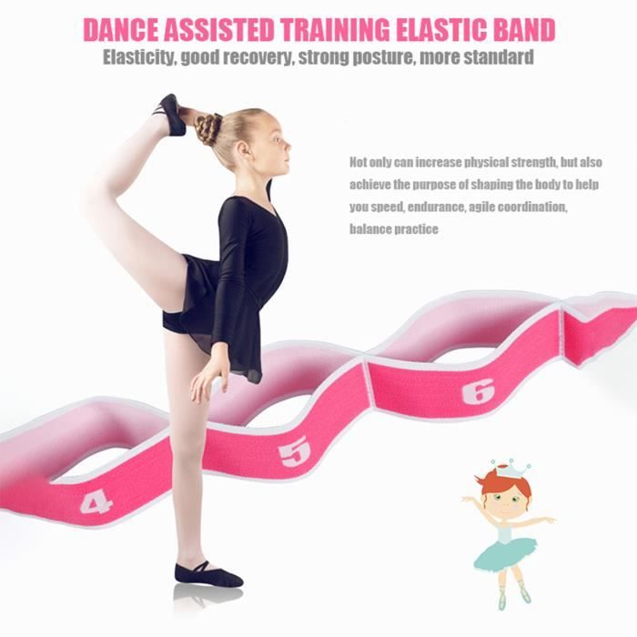 2 Bandes Élastiques De Yoga 15-20 Kg - Fitness, Pilates, Danse, Étirement, Polyester/Latex