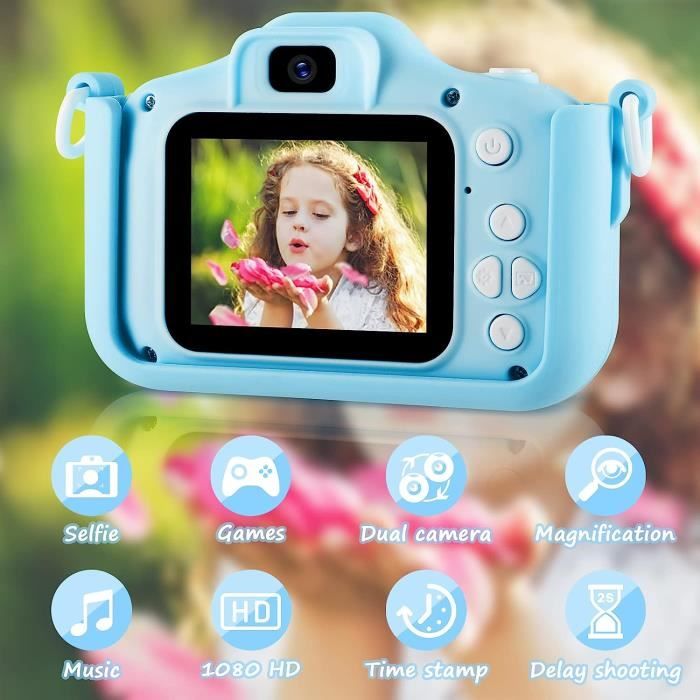 Appareil photo licorne numérique enfants, rechargeable filles de 3 à 12  ans, enregistreur vidéo HD 1080p, carte SD 32 Go, écran IPS - Cdiscount  Jeux - Jouets