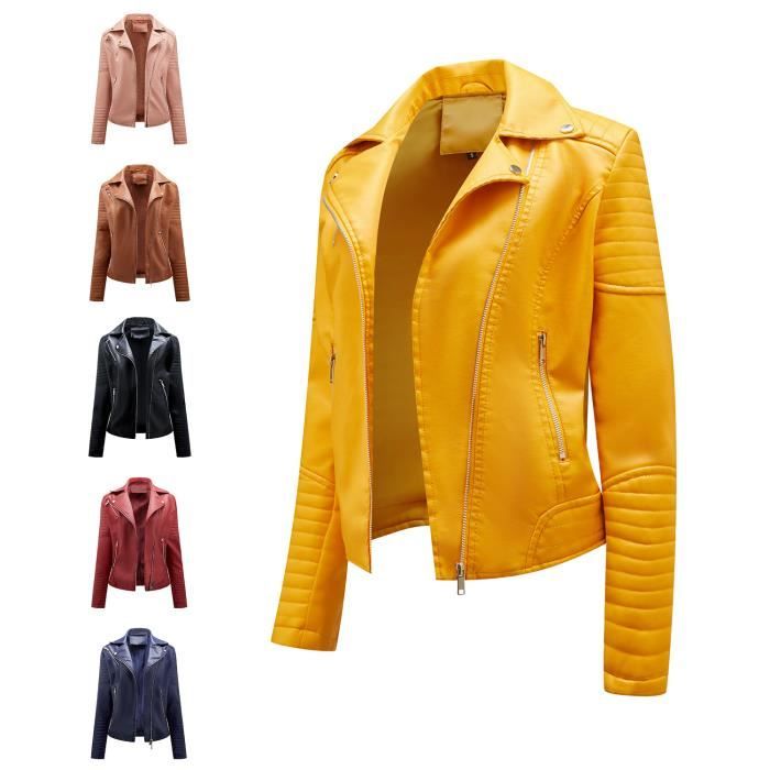 Cdiscount Veste Courte Orange Femme Veste Motard Courte ESPRIT