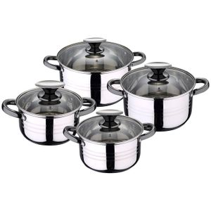 Batterie De Cuisine San Ignacio 5 Pièces – Casseroles Et Poêles – Induction – Acier Inox