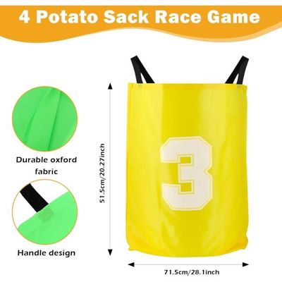 Lot de 2 bandes de course géantes à pattes pour garçons et filles