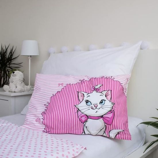 Parure De Lit Marie Aristochat Rose Bebe 100x135 Cm Housse De Couette Cdiscount Puericulture Eveil Bebe