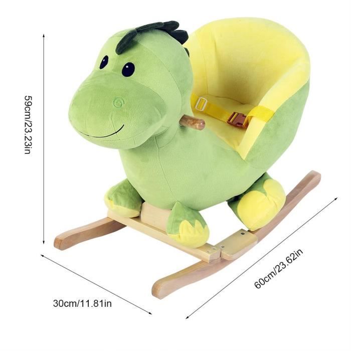 Poussette dinosaure en bois pour enfants, cheval à bascule, peluche douce,  chaise d'équilibre musical, jouet pour bébé, cadeau d'anniversaire pour  garçon - AliExpress
