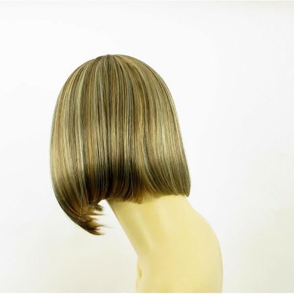 Perruque Femme Courte Grise Lisse - Référence Brenda 51, Synthétique, Taille Moyenne, Neuve étiquetée