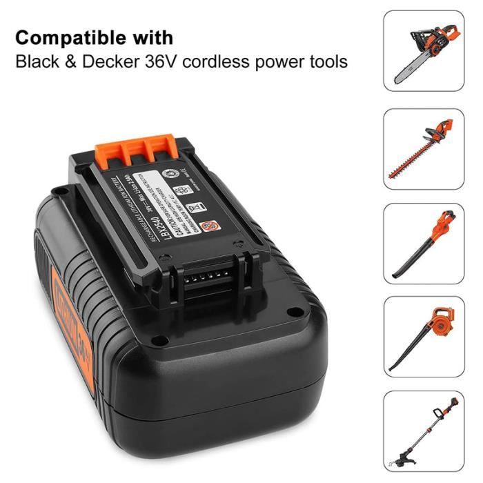 Enermall Replace for Black and Decker 40V Max Lithium Battery 2500mAh Lbx2040 LBXR2036