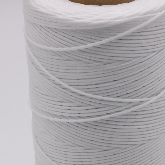 (Brown And White) - 260M X 2 Rolls Waxed Thread, 150D 1Mm Flat Sewing ...