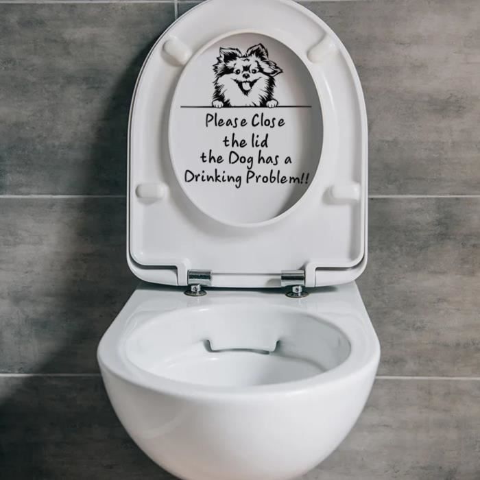 Stickers pour WC usage limité - Autocollants pour toilettes humour