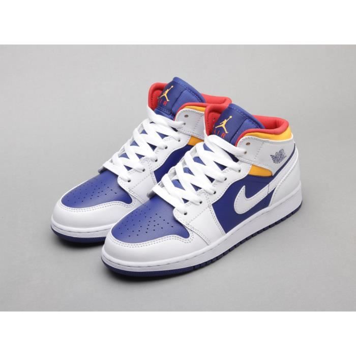 Jordan 1 shop bleu et jaune
