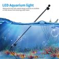 19 - 98cm Rampe Aquarium LED Blanc Bleu RGB Lumière Éclairage Lampe pour Poisson Plantes, LED étanche aquarium lumière, bleu 28cm-3