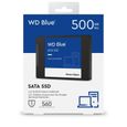 WD Blue™ - Disque SSD Interne - 3D Nand - 500Go - 2.5" (WDS500G2B0A)-3