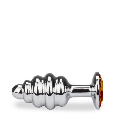 Plug Anal Métal Torsadé Rosebud - Taille L - 8 Coloris Au Choix - LOVE AND VIBES - Hypoallergénique
