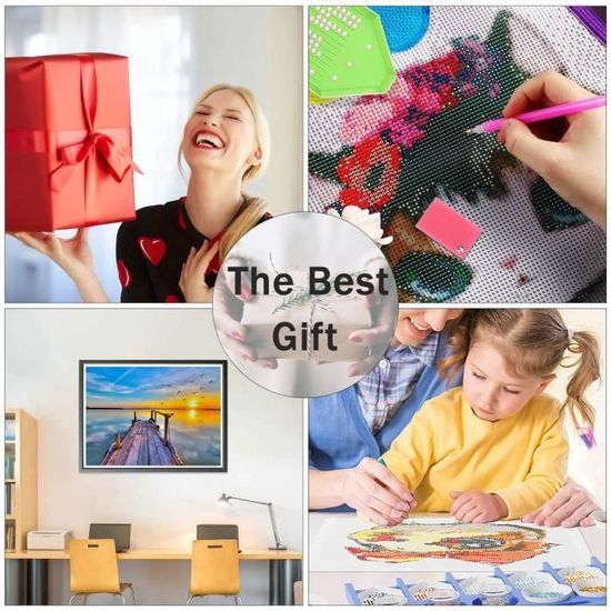 Bimkole 5D Diamond Painting DIY Kits Paysage , Peinture D'art Diamant Kits Résine Peinture Décor