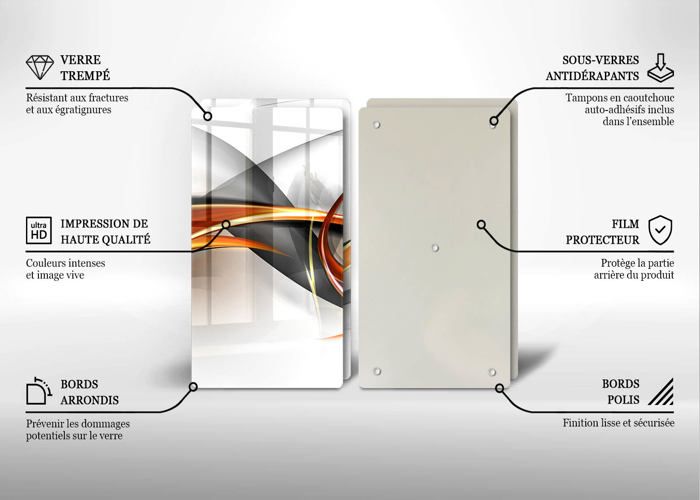 DarHaus Plaque de protection universelle pour plaque de cuisson 2x30x52cm Pour plaques de cuisson Protection contre les éclaboussures Planche a découper en verre trempé Décoration, Dessert Manger DarHaus Plaque de protection universelle pour plaque de cuisson 2x30x52cm Pour plaques de cuisson Protection contre les éclaboussures Planche a découper en verre trempé Décoration, Dessert Manger