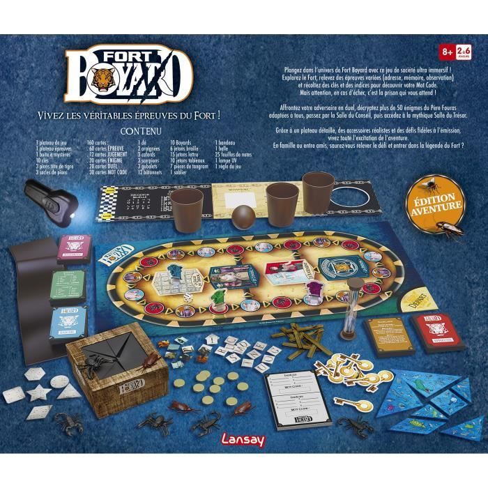 Jeu De Société Fort Boyard Lansay - À Partir De 8 Ans, 2 à 6 Joueurs - Neuf