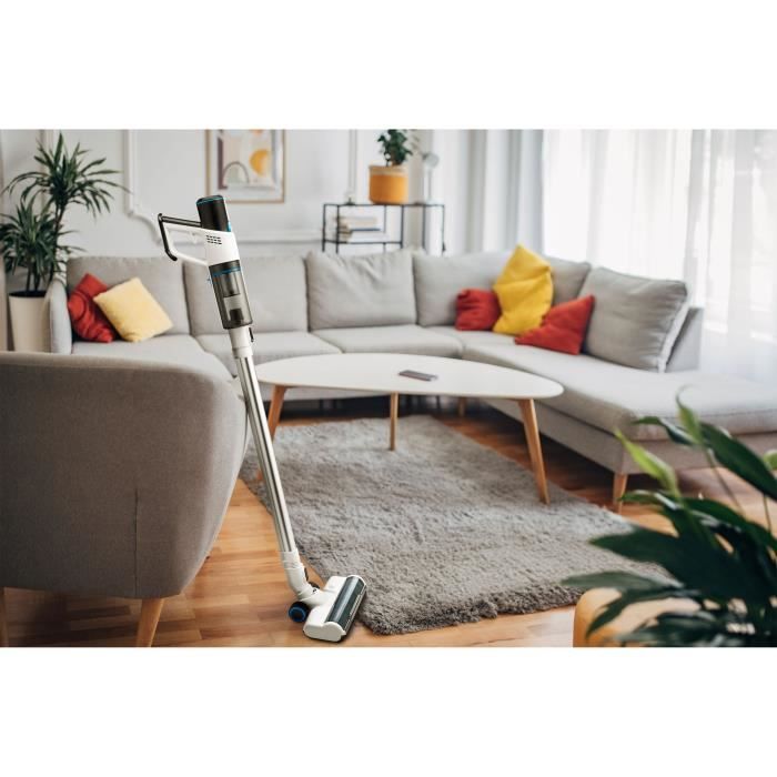 Aspirateur Balai Sans Fil MEDION MD11860 - 400W - Autonomie 55 Min - Léger - Blanc/Gris