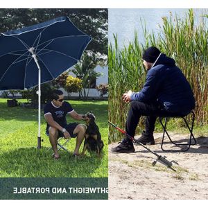 Support Parapluie Compact Robuste Pour Pêche Et Extérieur - Piquet Ancrage Sol 3 Dents