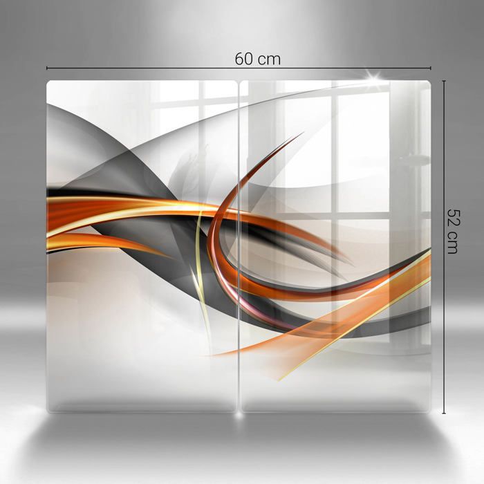 DarHaus Plaque de protection universelle pour plaque de cuisson 2x30x52cm Pour plaques de cuisson Protection contre les éclaboussures Planche a découper en verre trempé Décoration, Paysage Soleil DarHaus Plaque de protection universelle pour plaque de cuisson 2x30x52cm Pour plaques de cuisson Protection contre les éclaboussures Planche a découper en verre trempé Décoration, Paysage Soleil