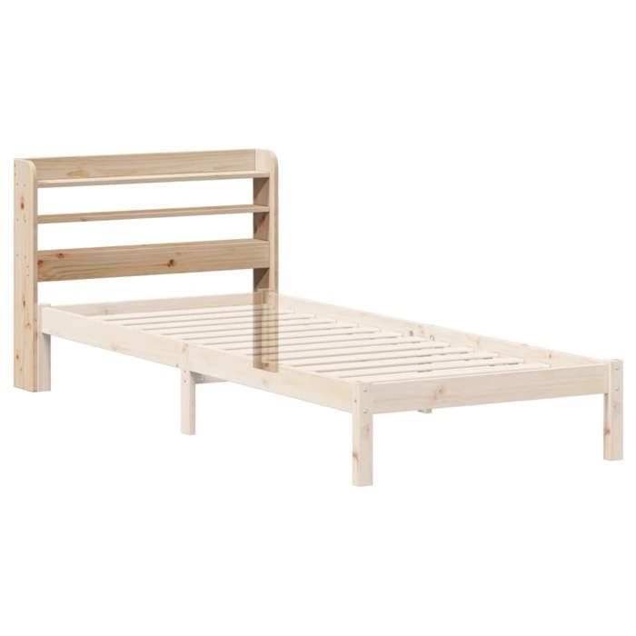 VidaXL Tête De Lit Avec Rangement 100 Cm Bois Pin Massif Blanc – Style Scandinave & Pratique