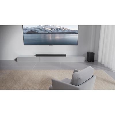 Barre De Son TCL Q75H 5.1.2 - 620 W, Dolby Atmos, DTS:X, HDMI EARC, Bluetooth 5.1, Caisson De Basses Sans Fil - 8