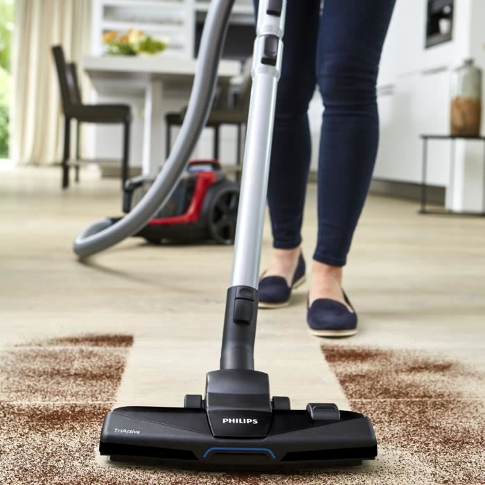 PHILIPS FC9729 09 Aspirateur traineau sans sac PowerPro Expert 650W 76 dB A Rouge