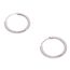 Wunhope Boucles doreilles cr/éoles unisexes en argent 925 pour homme et femme