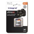 INTEGRAL MEMORY Premium High Speed SDHC/XC V30 UHS-I U3 Carte SDXC 256GB-0
