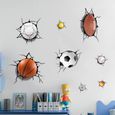Sticker mural 3D Art - Sticker mural amovible et imperméable - Ball Pit - Convient pour salon, bureau et chambre à coucher-0