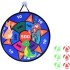 10 BUONI PROPOSITI PORTALI CON TE Cible de Fléchettes pour Enfants, Thème Planche de Fléchettes avec 6 Balle Collante pour Enfants, Jouet de Société pour.[G972]