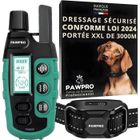 PAWPRO ALPHA1 Collier de Dressage pour Chiens, Conforme Nouvelle Loi Bien-Être Animal, Portée XXL 3km, 3 Modes BIP Vibration Boost
