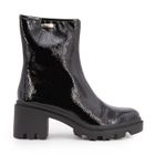 Bottines Femme - Les Tropeziennes - Delizia Noir Vernis - Fermeture Zip Lacets Rond