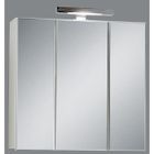 IAMS CHIEN Miroir de salle de bains avec éclairage - Swithome Zamora Blanc - Bois - Laqué - 70 cm