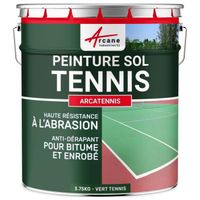 Peinture pour court de tennis béton poreux Anti dérapant ARCATENNIS  Vert tennis - 3.75 Kg pour 7.5m2 en 2 couches