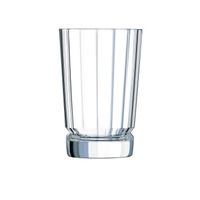 6 verres à eau, jus et soda 36cl Macassar - Cristal d'Arques - Kwarx au design vintage