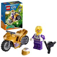 LEGO® 60309 City Stuntz La Moto De Cascade Selfie, Jouet De Cascadeur À Rétrofriction Pour Enfants Dès 5 Ans, Avec Perche Selfie