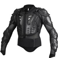Veste homme Marque Luxe Veste Moto Motocross Racing Veste Colonne vertebra Protection du corps Vetement noi - Noir