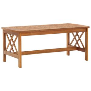 TABLE BASSE NEW Table basse bar contemporaine 102x50x43 cm Bois d'acacia solide 61477