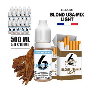E liquide saveur tabac blond sans nicotine