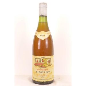 VIN BLANC bourgogne doucet tiserny blanc 1969 - bourgogne