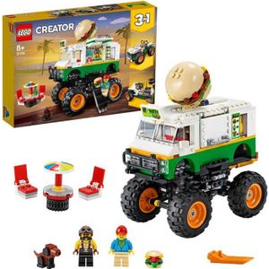 ASSEMBLAGE CONSTRUCTION LEGO® Creator 31104 Le Monster Truck à hamburgers,