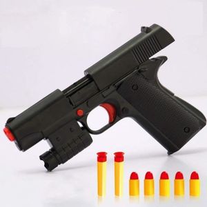 Pistolet Jouet à Balle Molle Glock Batterie de 500mAh Mode manuel et  électrique avec 18 balles molle et coque pour enfants garçon - Cdiscount  Jeux - Jouets