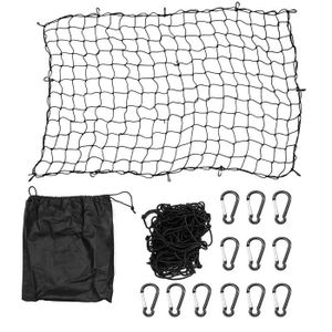 Ruesious Double Filet de Protection Bloc de S/écurit/é Si/ège Arri/ère Voiture Pour Chien,Accessoires nets de support de poche de poche dorganisateur de sac de stockage de maille de voiture 2pcs Filet Coffre Sac de Rangement en M