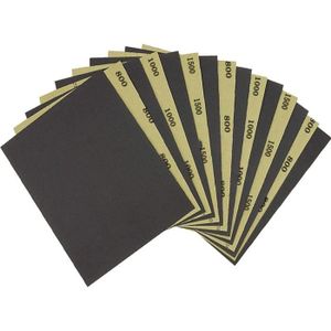 120-1000 Grain Feuilles Papier Abrasif pour Poncer 23CM X 28CM GRAND FORMAT DEX 