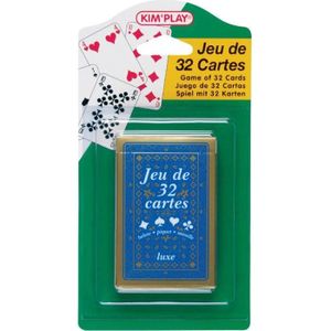 CARTES DE JEU Jeu de 32 cartes - COFALU - 32 Cartes Luxe - Pour 