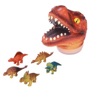 THÉÂTRE - MARIONNETTE RUM® Hililand Marionnette à main de dinosaure Kit de marionnettes à main de dinosaure à l'extérieur Portable enfants Animal 145299