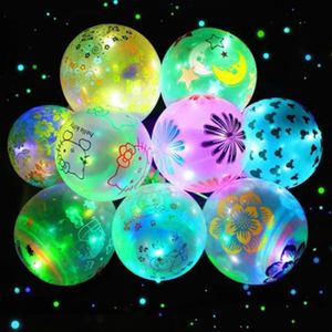 Generic 1 pc Ballon LED Transparent lumineux avec des bâtons décorations  fête d'anniversaire, mariage à prix pas cher